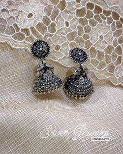 AS-W03151 Silver Jhumka