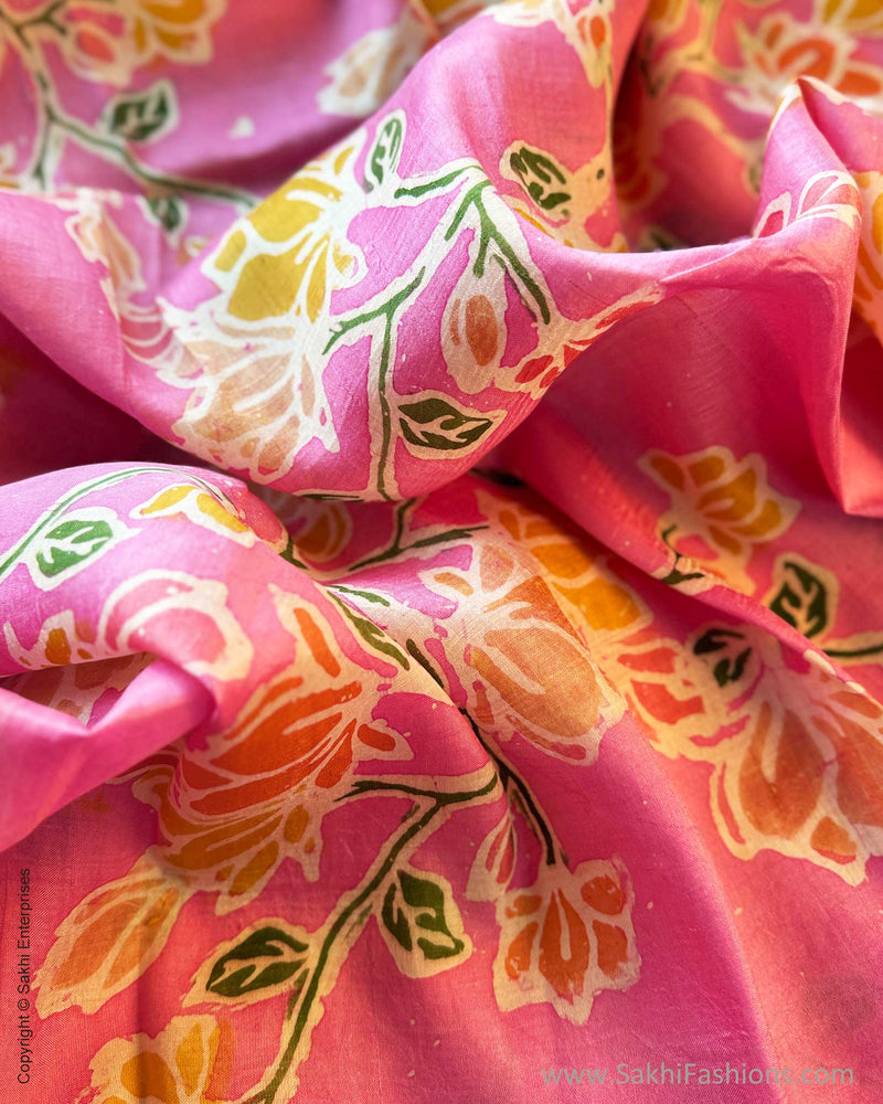 DP-X14065D Pink Batik Dupatta