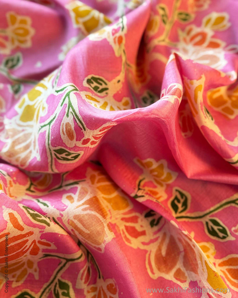 DP-X14065D Pink Batik Dupatta