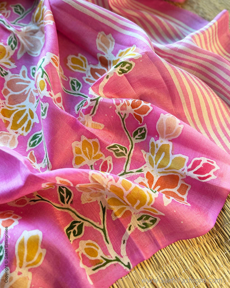 DP-X14065D Pink Batik Dupatta