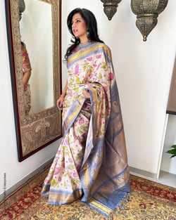 EE-V19693 Floral Gadwal Sari