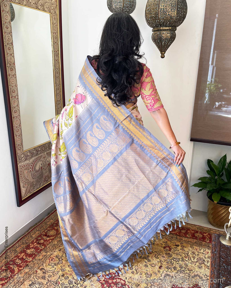 EE-V19693 Floral Gadwal Sari