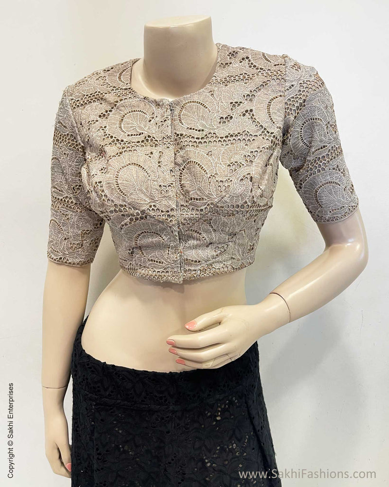 Silver Cutwork designer Blouse | Sakhi Fashions – sakhifashions