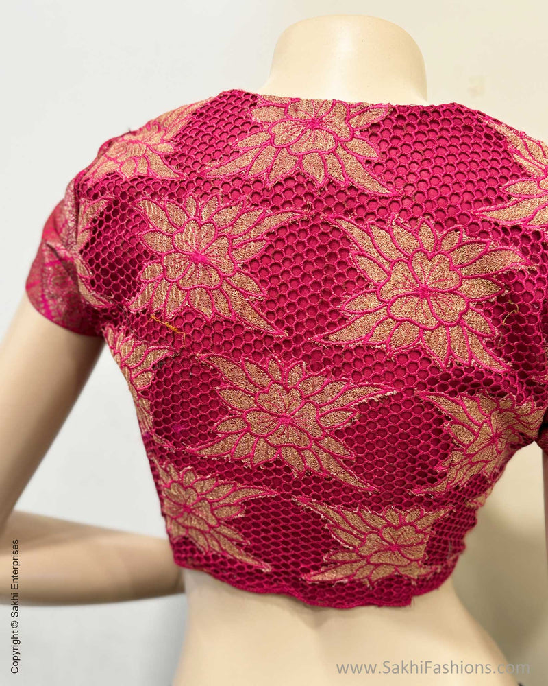 BL-W35261 Pink Cutwork Blouse