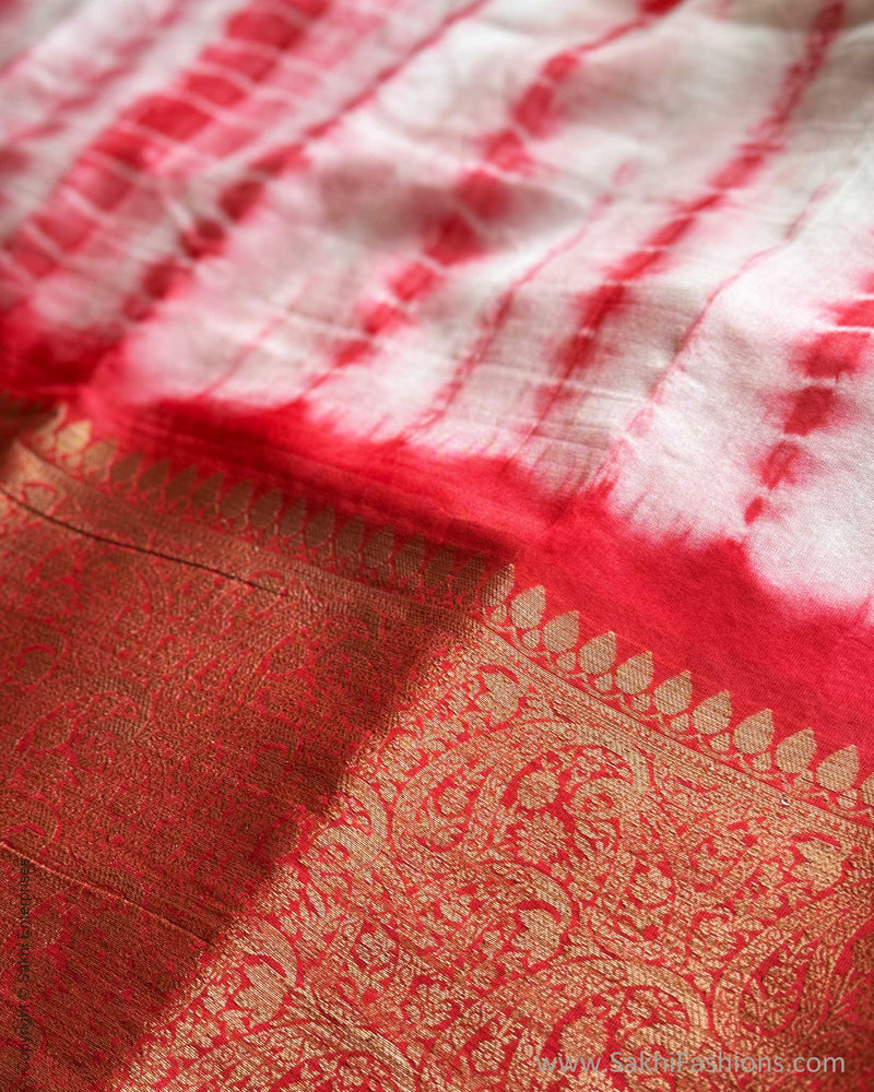 DP-W11586 Red Tie-Dye saree