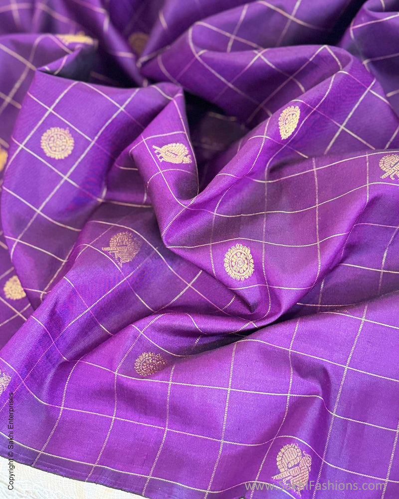 BL-X06515 Purple Kanchi Blouse