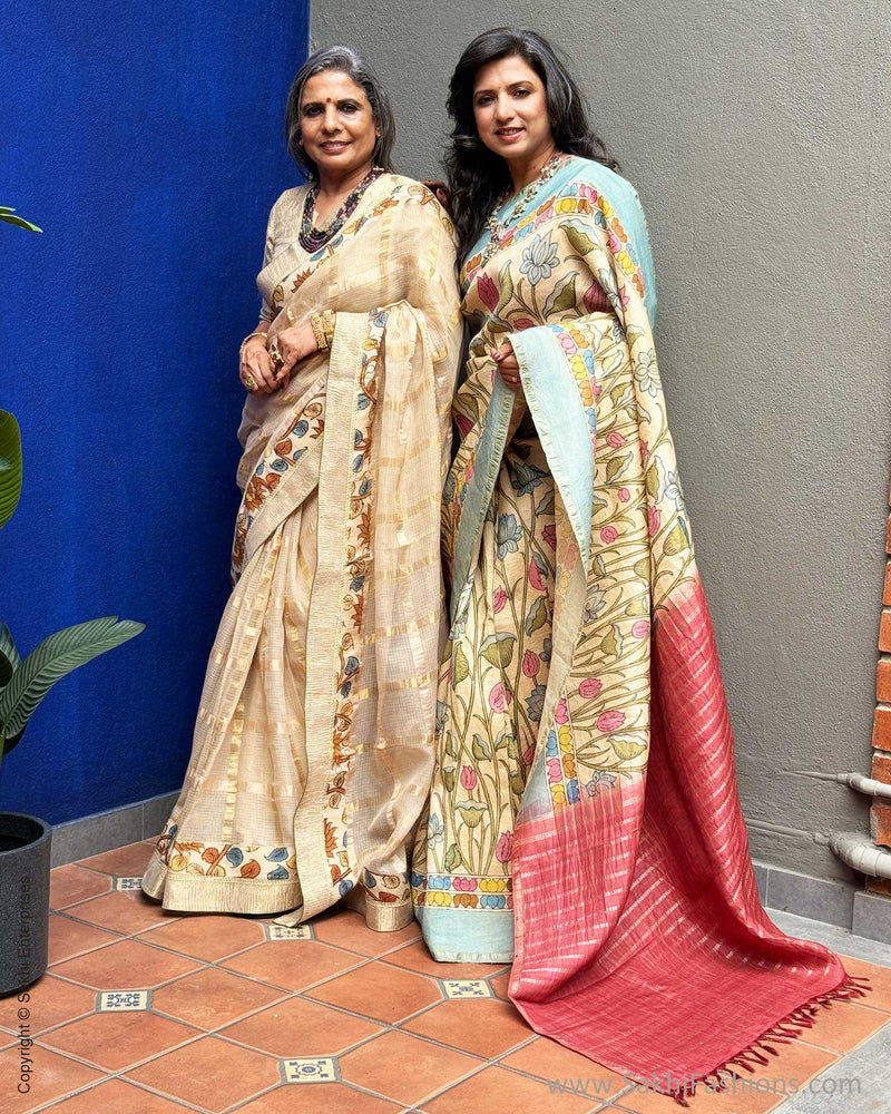 EE-X06548 Kalamkari Kanchi Silk