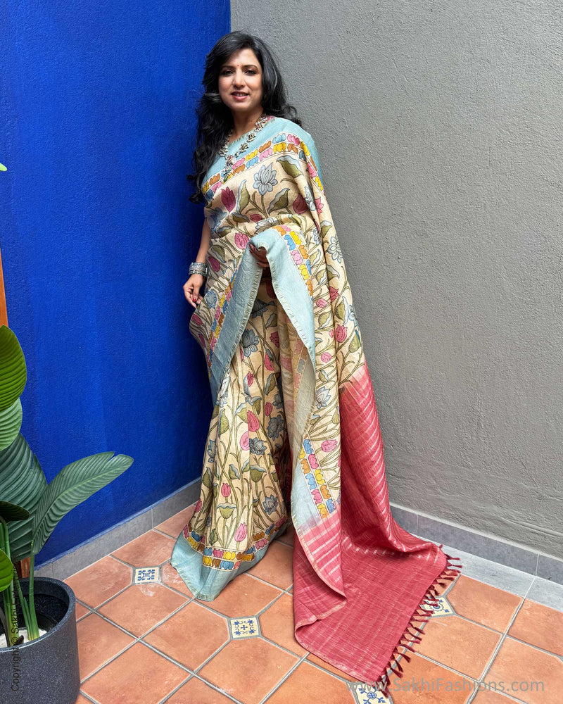 EE-X06548 Kalamkari Kanchi Silk