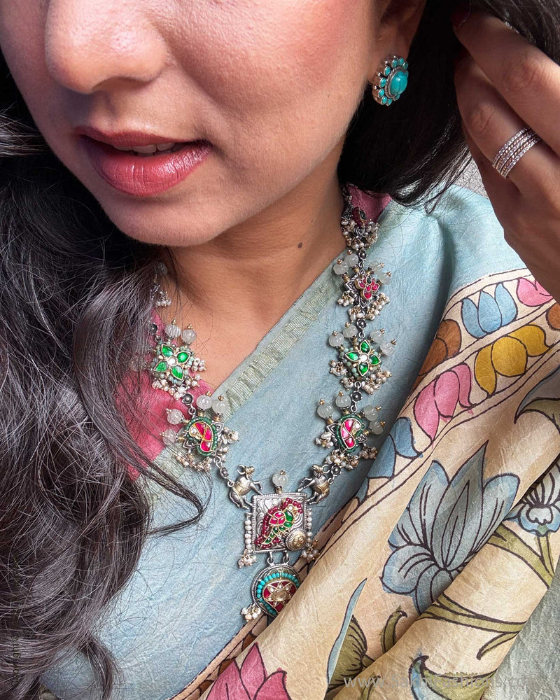 EE-X06548 Kalamkari Kanchi Silk