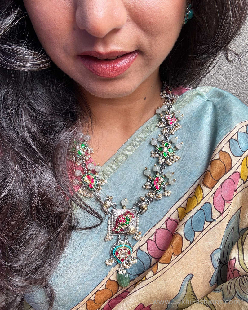 EE-X06548 Kalamkari Kanchi Silk