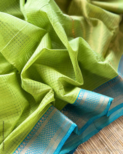 DP-X07345 Green Mangalagiri Saree