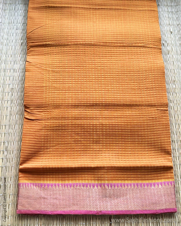 DP-X07352 Orange Mangalagiri Saree