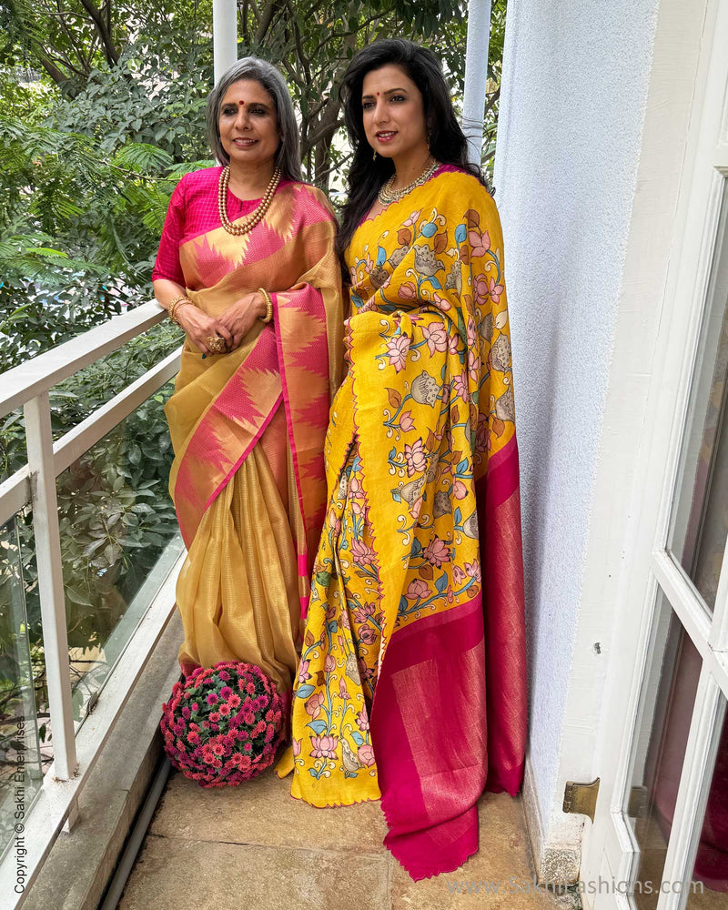 EE-X06550 Kalamkari Kanchi Silk