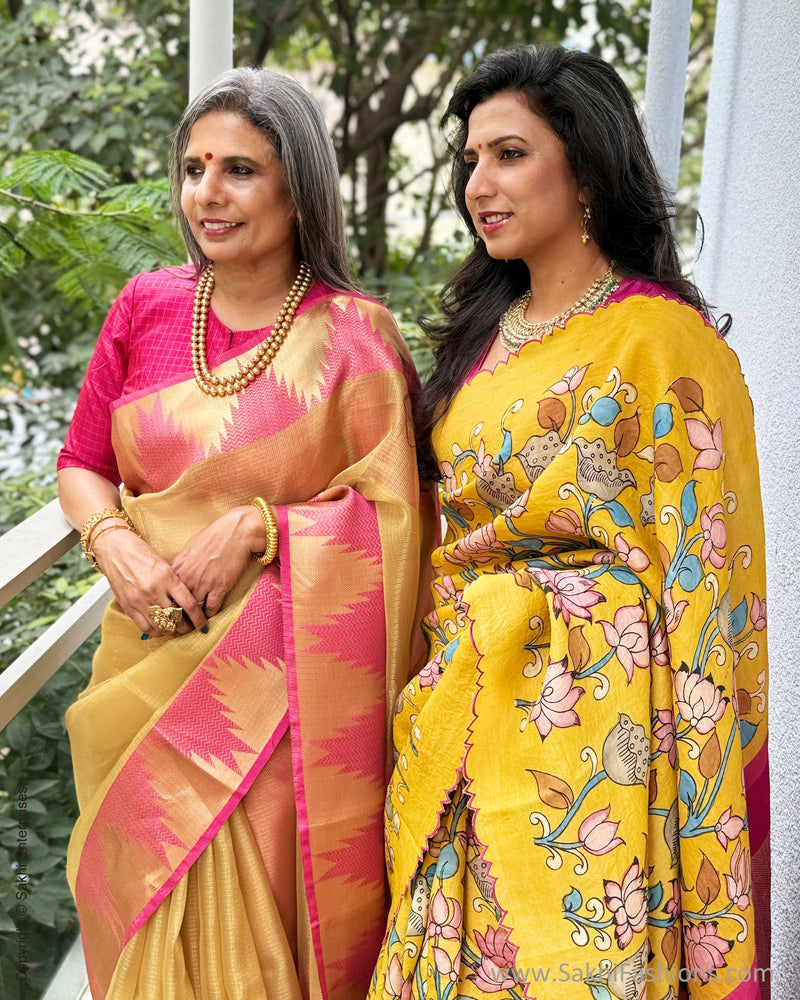 EE-X06550 Kalamkari Kanchi Silk