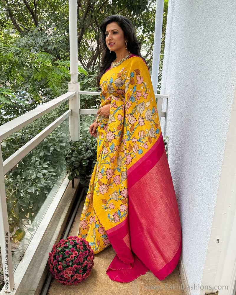 EE-X06550 Kalamkari Kanchi Silk