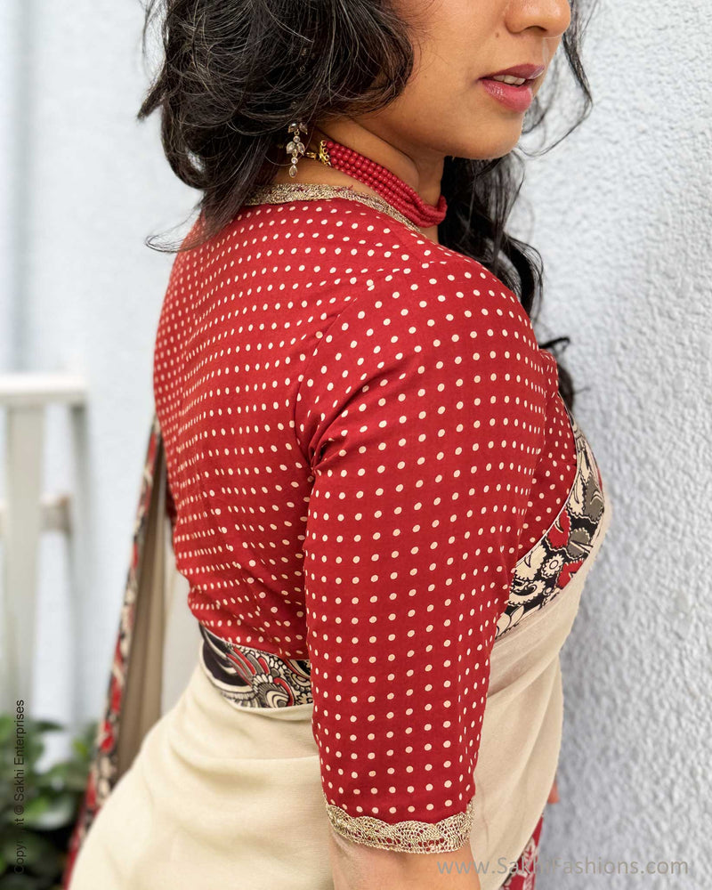 EE-X07622 Red Georgette Kalamkari