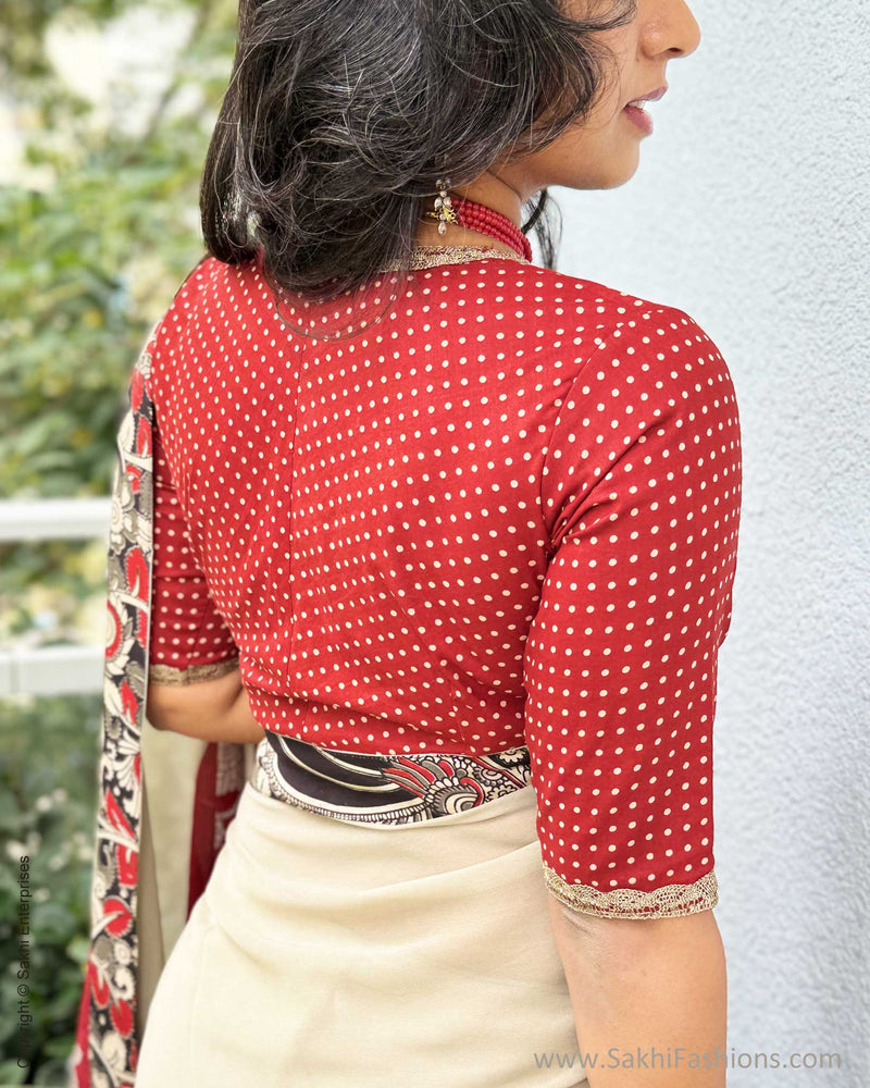 EE-X07622 Red Georgette Kalamkari