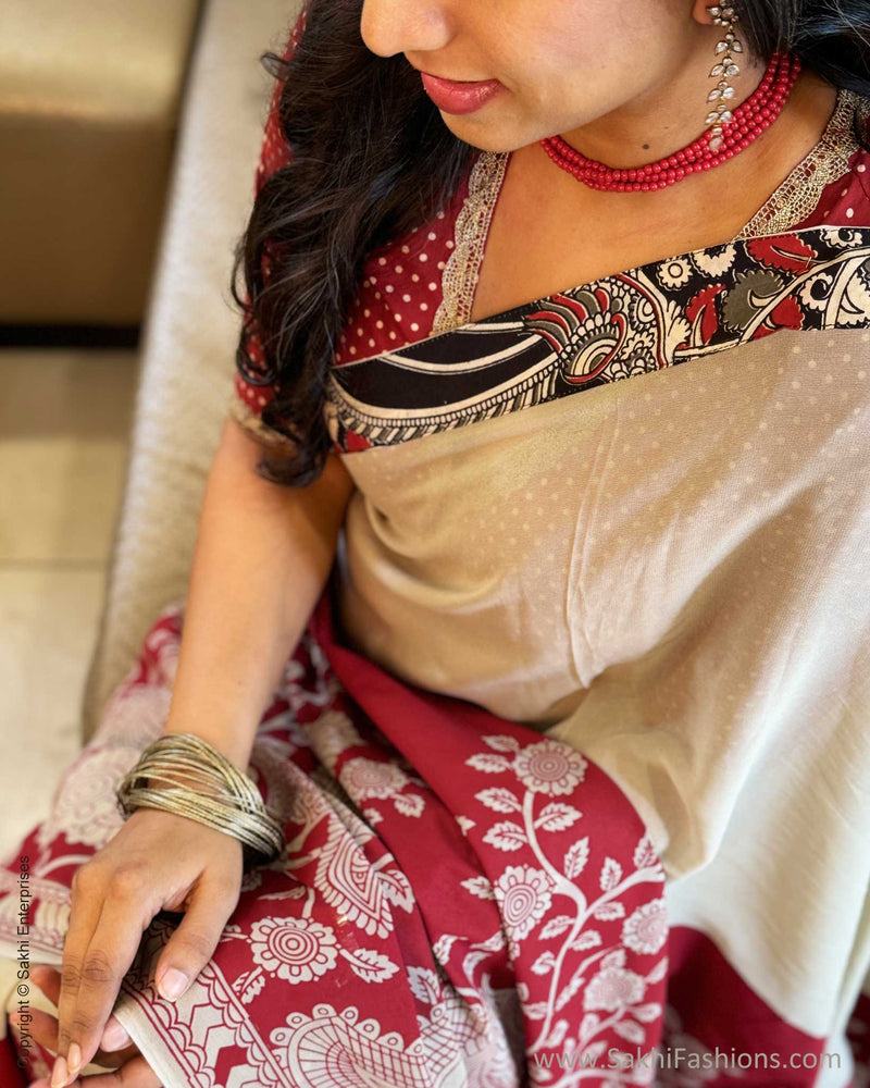 EE-X07622 Red Georgette Kalamkari