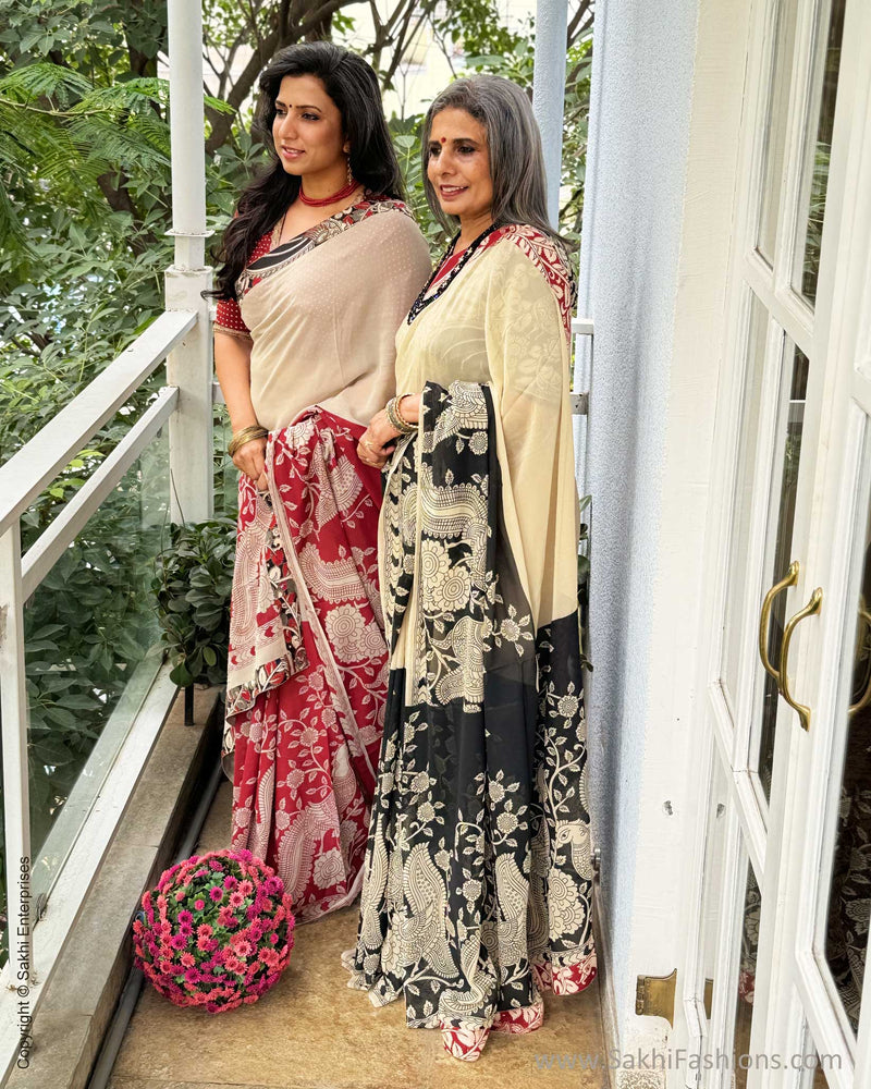 EE-X07621 Georgette Kalamkari