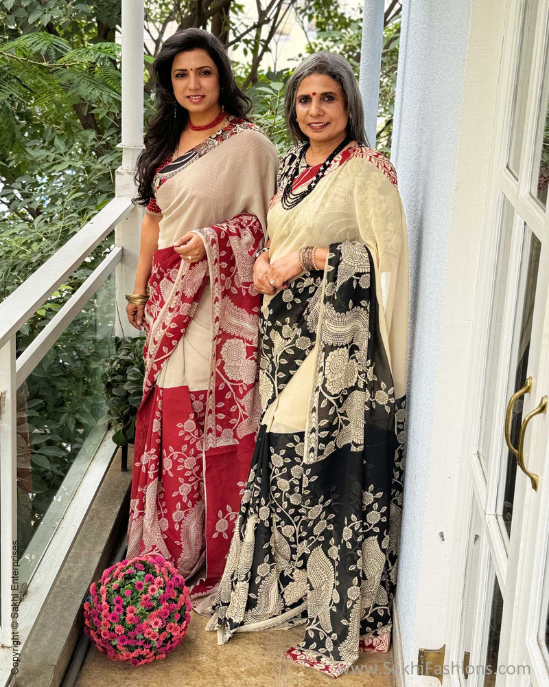 EE-X07621 Georgette Kalamkari