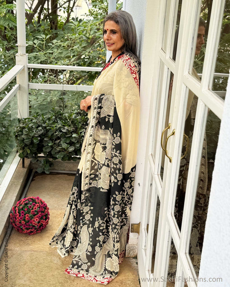 EE-X07621 Georgette Kalamkari