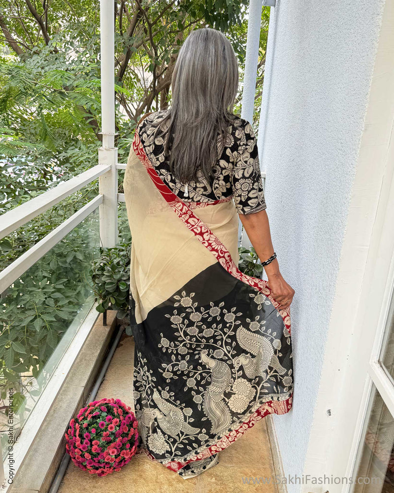 EE-X07621 Georgette Kalamkari