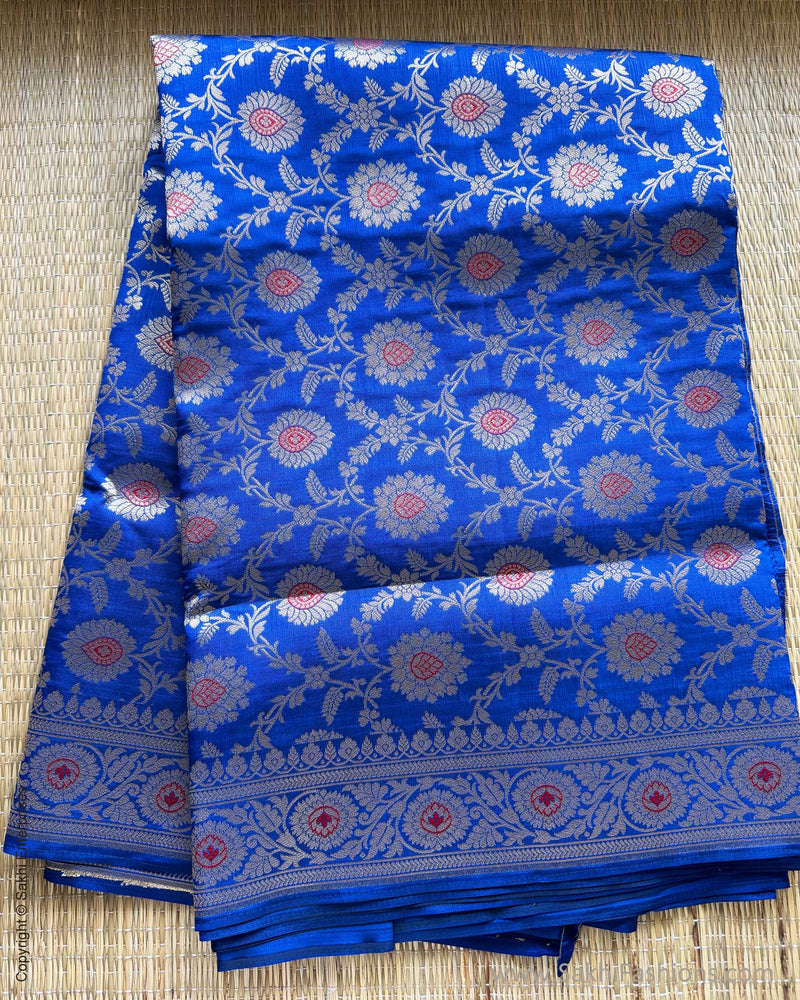 DP-X08138 Blue Katan Banarsi Saree