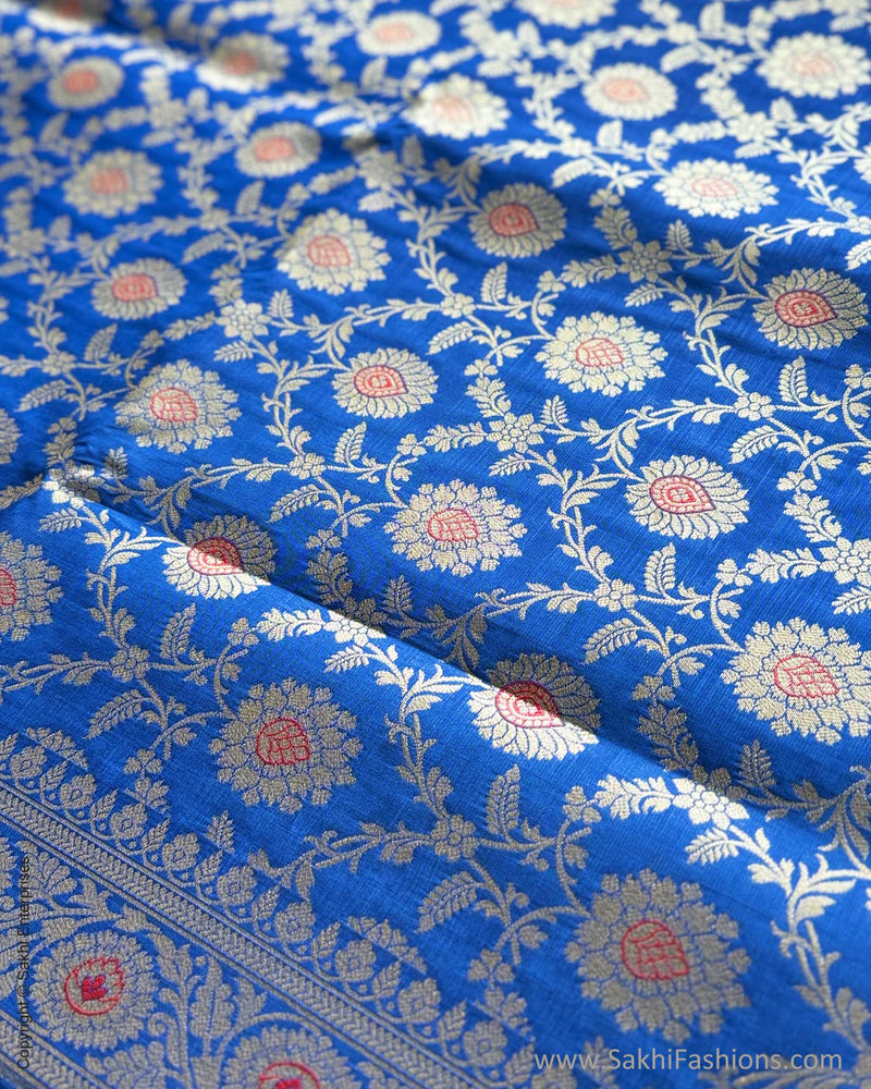 DP-X08138 Blue Katan Banarsi Saree