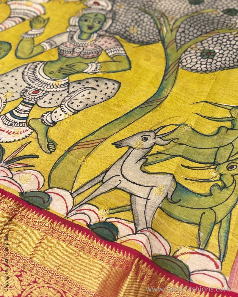 DP-X07925 Kalamkari Kanchi Silk