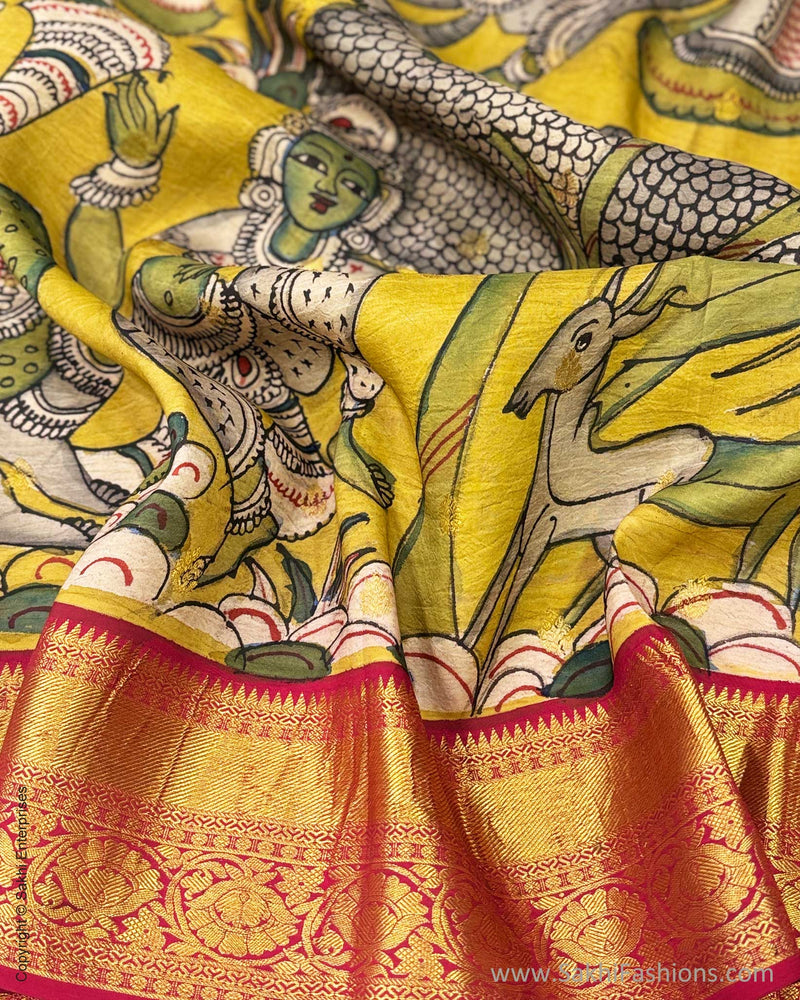 DP-X07925 Kalamkari Kanchi Silk