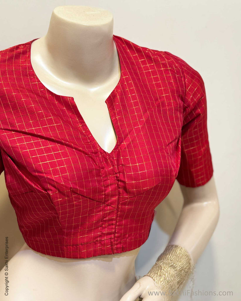 BL-X05601 Red Kanchi Blouse