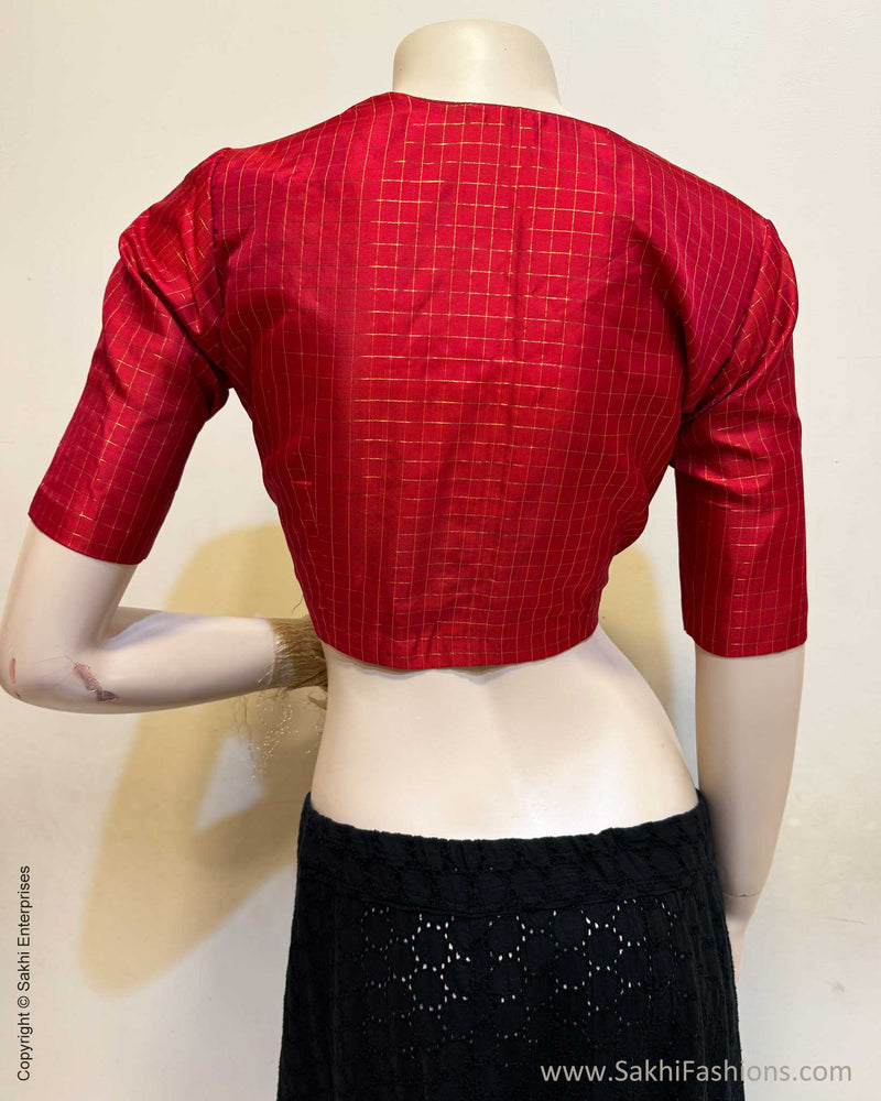 BL-X05601 Red Kanchi Blouse