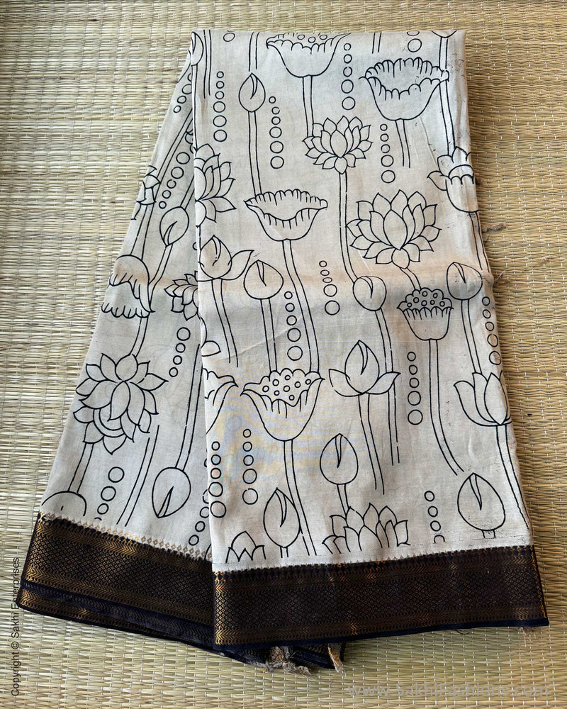 DP-X09434 Lotus Kalamkari Saree