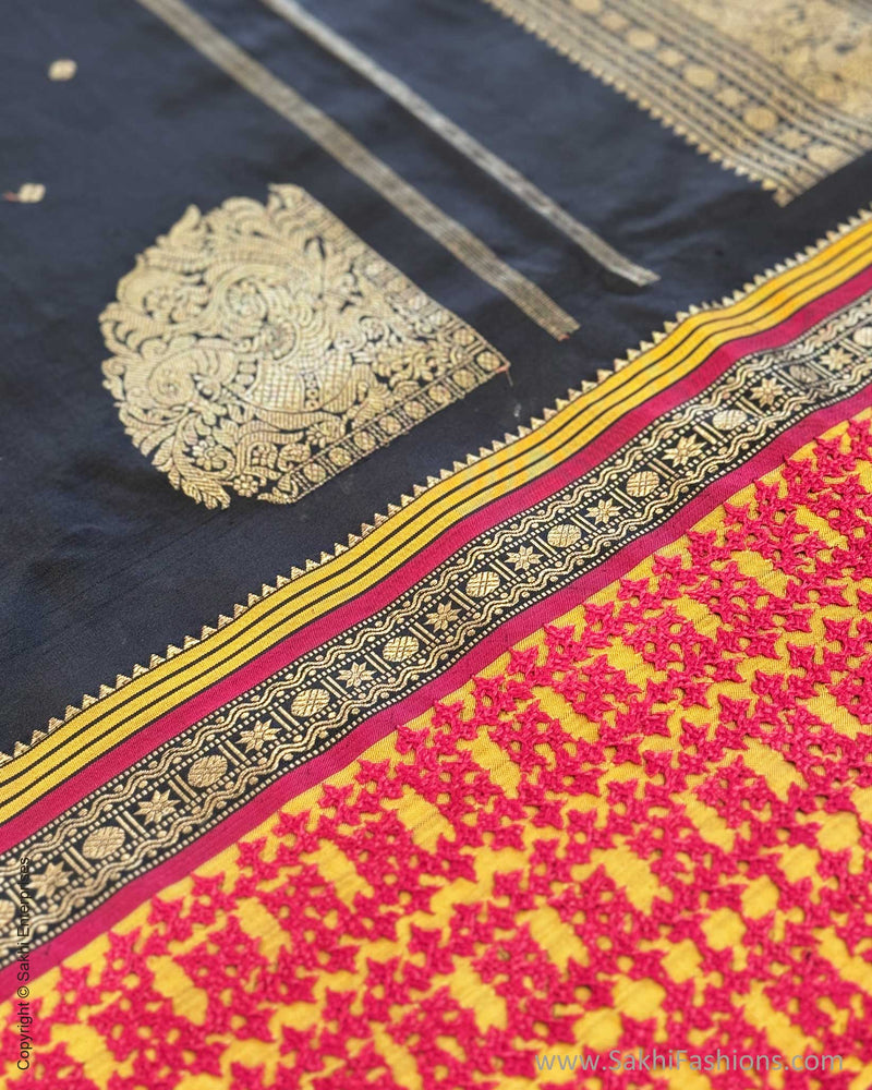 DP-X10083 Black Kanchi Kutch saree