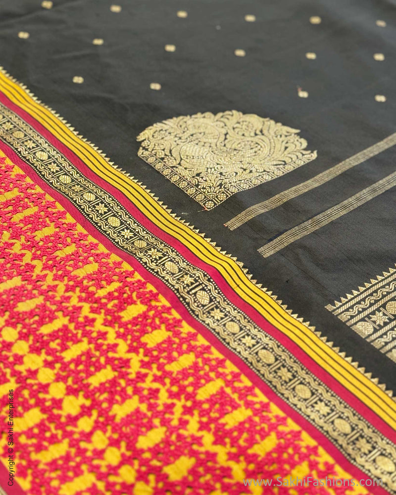 DP-X10083 Black Kanchi Kutch saree