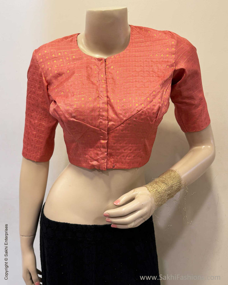 BL-X06513 Peach Kanchi Blouse