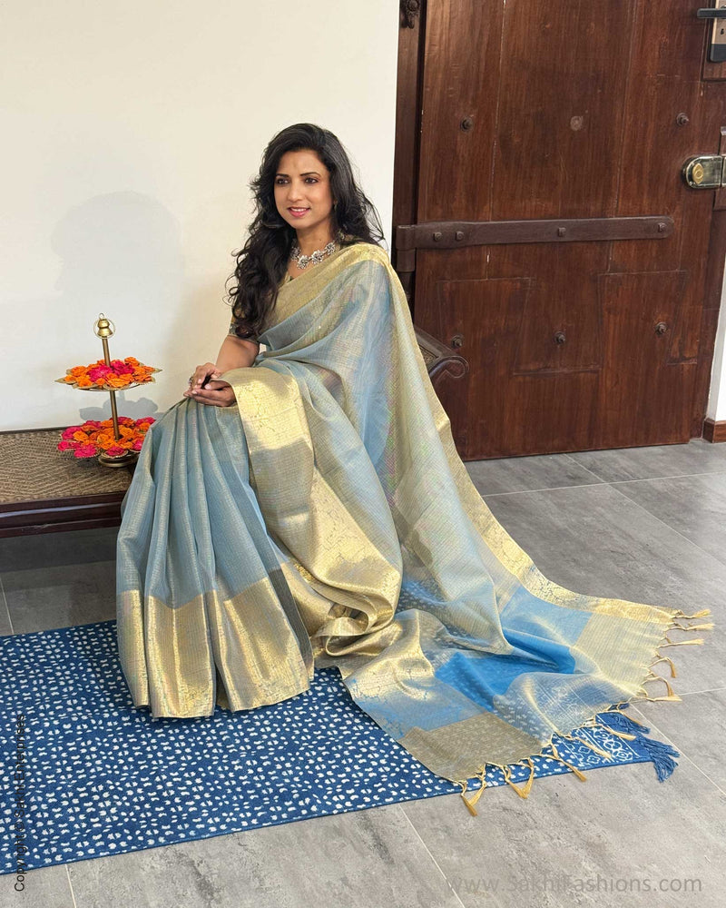 EE-X01679 Blue Kota Saree