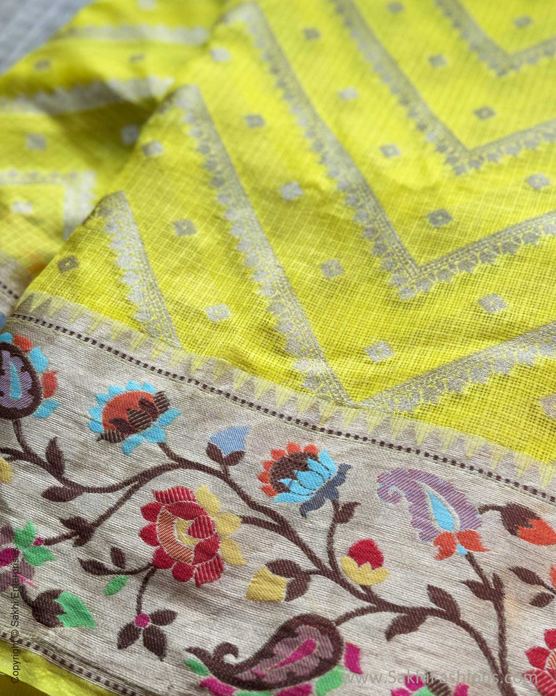 DP-X11806 Yellow Paithani Sari