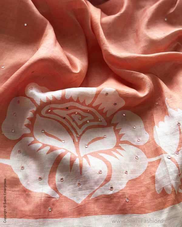 DP-X11781 Peach Cutwork Batik Sari