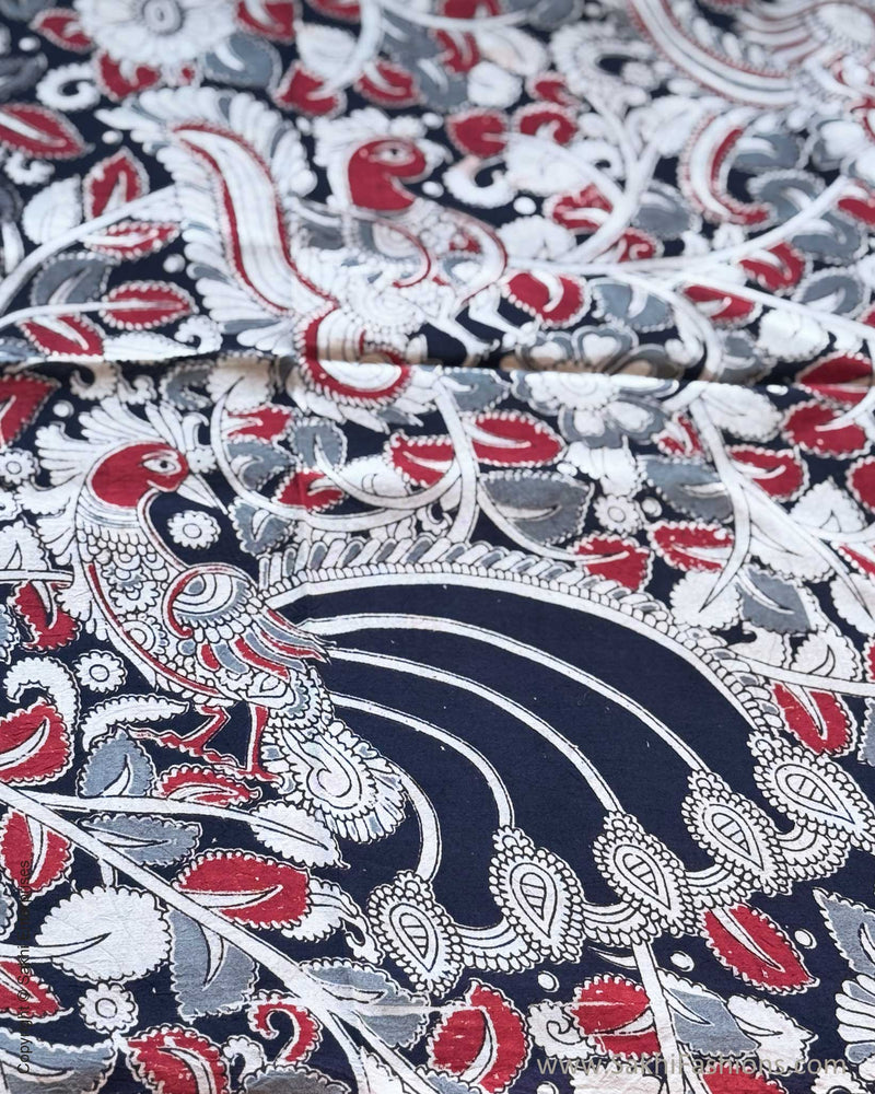 DP-X13819 Kalamkari Ruffle sari