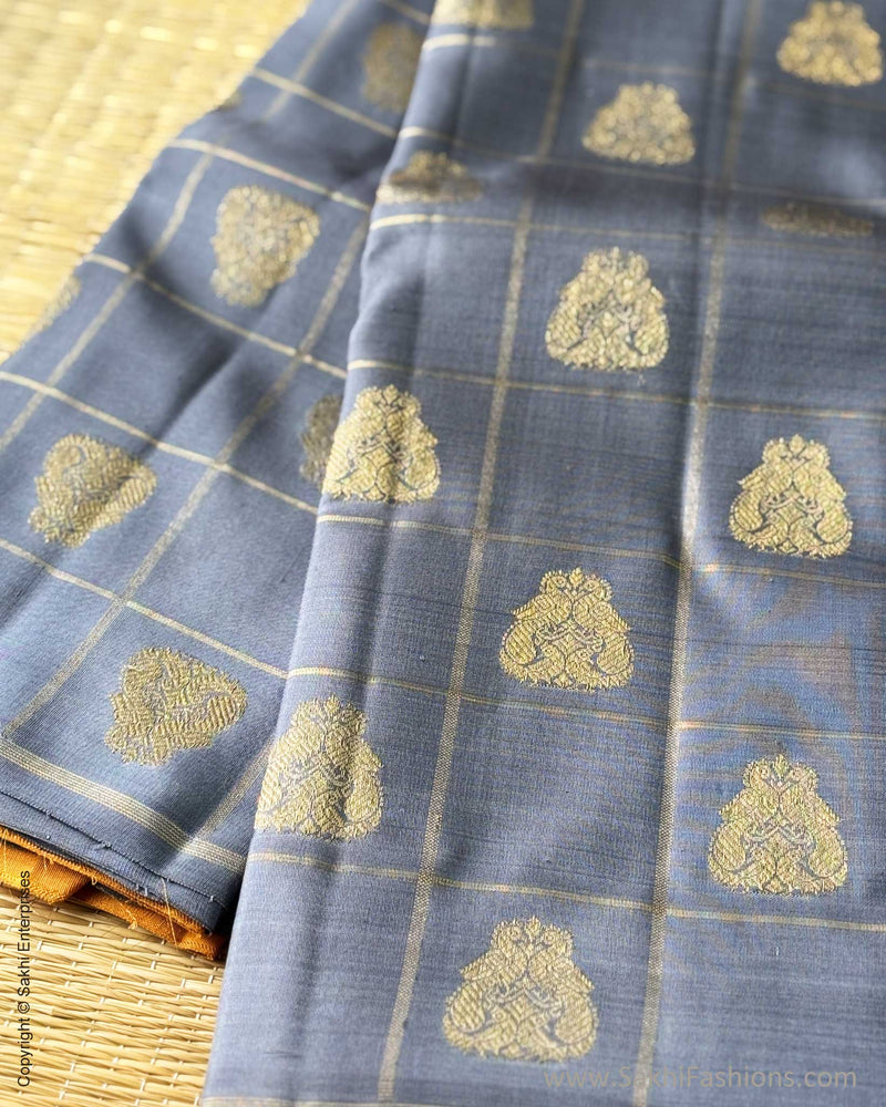 DP-X13895 Grey Kanchi Sari