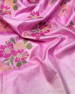 DP-X14032 Pink Embroidery Sari