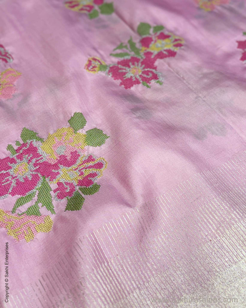 DP-X14032 Pink Embroidery Sari