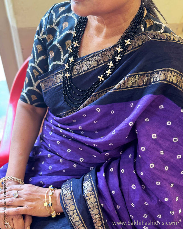 EE-X15967 Purple Sungudi sari