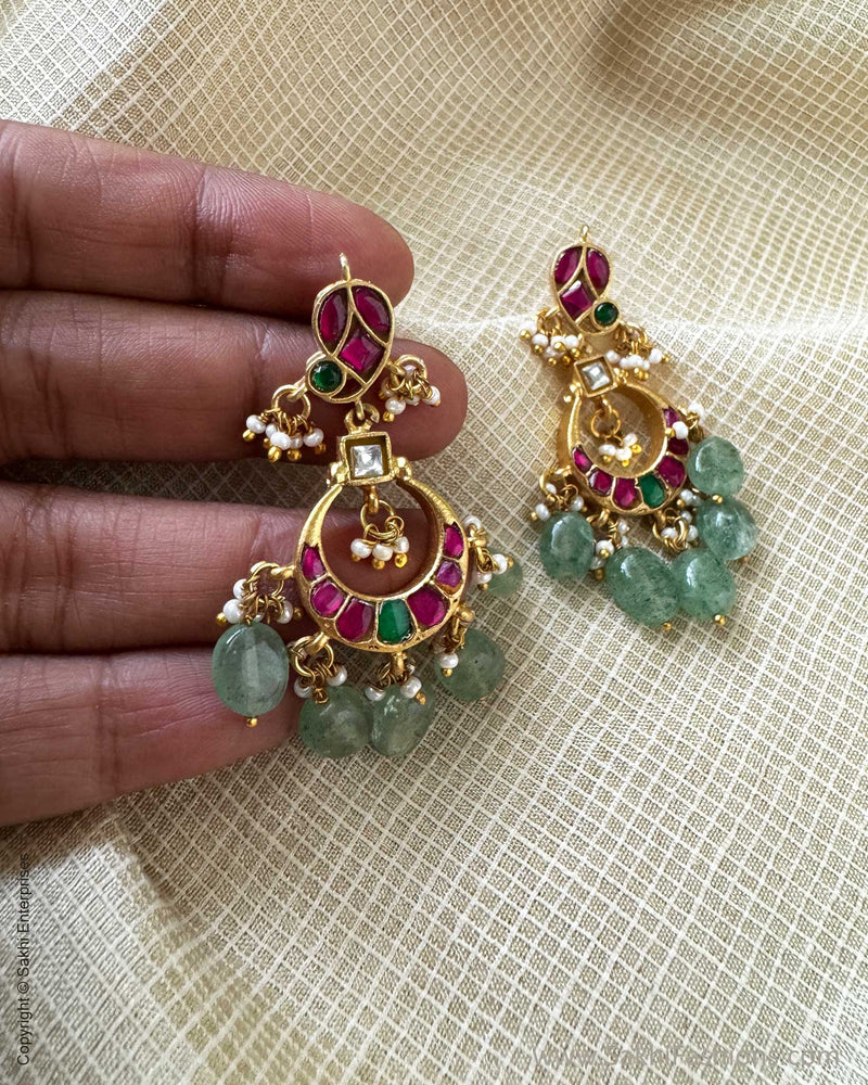 AJ-X15721 Gold Chandbali Earring