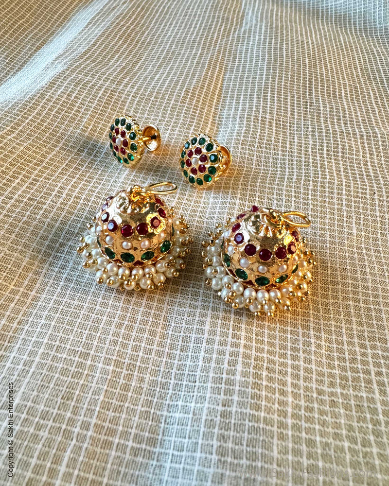 AJ-X15084 Gold Jumka Earring