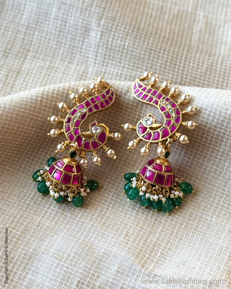 AJ-X16845 Gold Jumka Earring