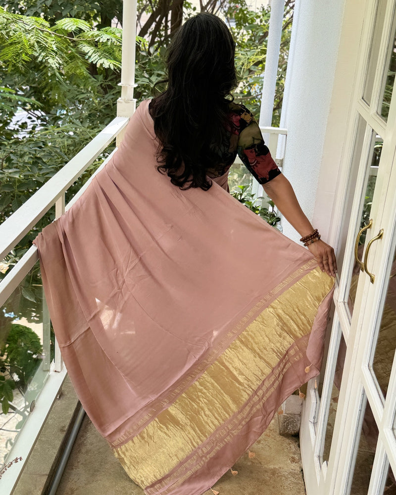 EE-X08880 Faun Modal Saree