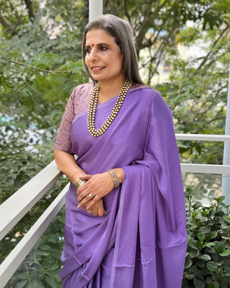 EE-X08882 Lilac Modal Saree