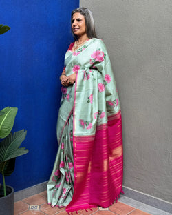 EE-X10242 Floral Kanchi silk sari